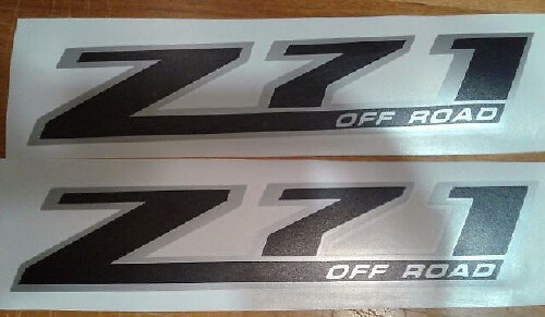 Set di Adesivi Laterali Vinile Z71 Off Road per Chevrolet Silverado