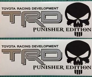Toyota TRD Truck Off-Road Racing Tacoma Tundra The Punisher Decalcomanie Adesivo Decal
