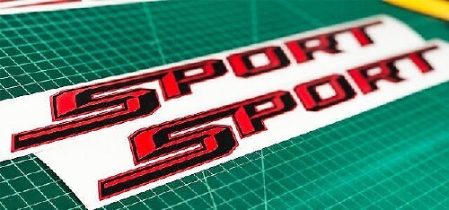 Adesivo in Vinile Sportivo per Fianco del Cassone per Musclecar F-150 2015-2016