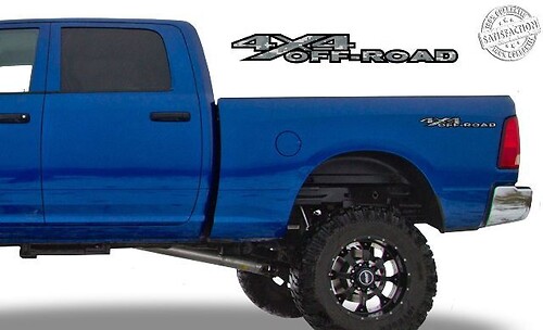 Decalcomanie per adesivi da comodino Digi Camo 4x4 Off Road per Dodge Ram 2002-09 1500 2500 3500
