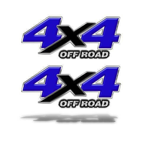 ADESIVO DECALCOMANIE OFF ROAD 4X4 Grafica blu Chevy Ford Dodge Truck Mk505OR4
