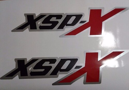 XSP-X decal adesivi, nero opaco rosso e grigio TOYOTA TUNDRA TACOMA (set)