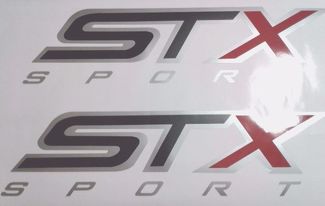 STX decalcomanie sportive, camion ford nero opaco e grigio (set)