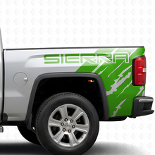 Kit Adesivi in Vinile Stile Invecchiato Brandizzato per Fiancata Letto GMC Sierra 2016_3