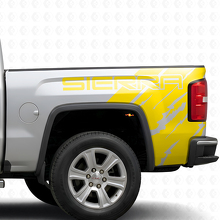 Kit Adesivi in Vinile Stile Invecchiato Brandizzato per Fiancata Letto GMC Sierra 2016_5