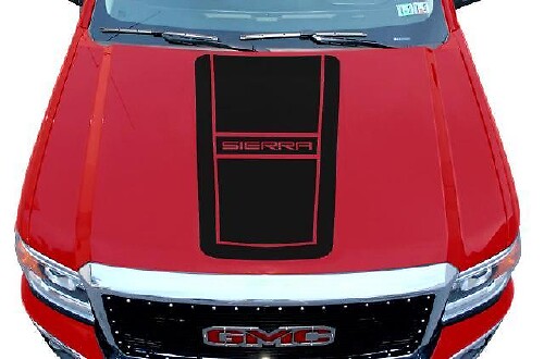 Kit Adesivi Vinile Cofano Sierra Per GMC Sierra 2014-2017