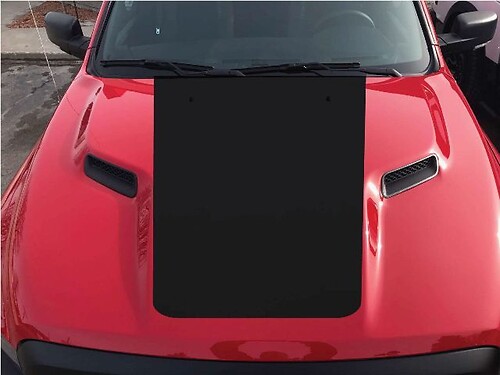 2015-2017 Dodge Ram Rebel Black Out Hood Truck Vinile adesivo decalcomania grafica opzioni colore
