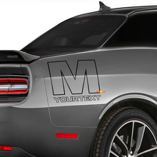Adesivo Vinile Posteriore Logo Mopar M per Dodge Challenger 3