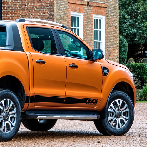 Adesivo in vinile con striscia a righe 4X4 per i pannelli rocker per Ford Ranger