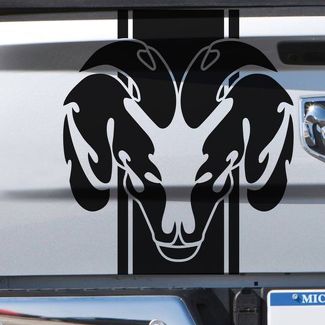 Dodge Ram Stripe Logo Graphic Decal Sticker Side o Rear bed Truck Vinyl Tribal