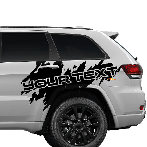 Adesivo in vinile personalizzato con spruzzi per la portiera posteriore laterale per Jeep Cherokee Trailhawk