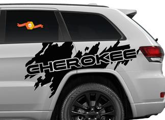 Laterale Jeep Cherokee Trailhawk TrailHawk Splash Splatter Graphic Vinyl Decal SUV