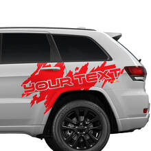 Adesivo in vinile personalizzato con spruzzi per la portiera posteriore laterale per Jeep Cherokee Trailhawk_3