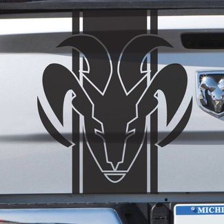 Dodge Ram Stripe Logo Graphic Sticker Decal Sticker Laterale o posteriore Letto in vinile per camion