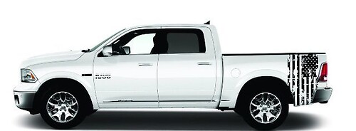 Set di adesivi per letto con bandiera americana Chevy Silverado Chevrolet Gmc Sierra 2014
