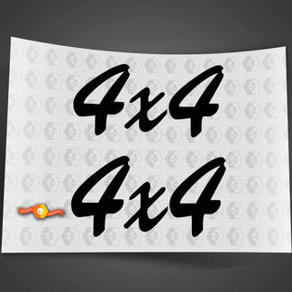 2x 4x4 Jeep Decal adesivo camion Chevy ford GMC dodge #8
