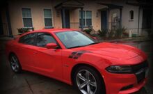 CARICABATTERIE Hash Stripes 2015 2016 2017 MOPAR SRT SCAT PACK 392 Dodge 2018 2012 Scatpack 2