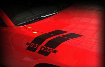Adesivo in vinile a strisce laterali parafango Scat Pack per Dodge Charger 2015-2017