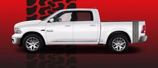 Dodge Ram 2016 HEMI MOPAR SPORT BIG HORN Set di decalcomanie per camion con battistrada per pneumatici