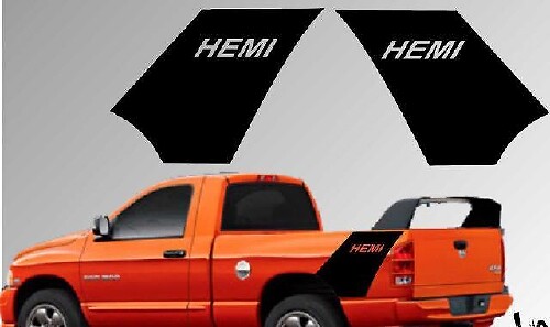 Kit adesivo in vinile posteriore Hemi per Dodge Ram Daytona 1500 2500