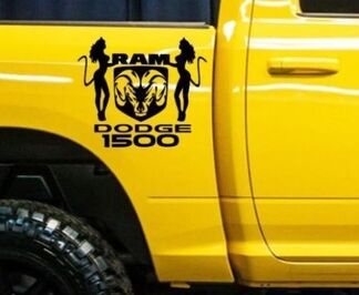 Kit di adesivi per decalcomanie grafiche Dodge Ram 1500 RT HEMI Truck Bed Box personalizzato mopar Now