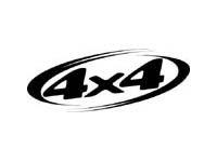 Adesivo in Vinile Universale Logo 4x4 con Cornice Ovale per Dodge Ram 1500
