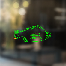 Adesivo Vinil Universale Pesce Tilapia_2