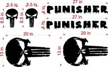 Adesivo DISTRESSED PUNISHER per portiere e cofano JEEP Wrangler
 2