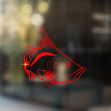 Adesivo murale per finestra e parete in vinile FISH, rimovibile per il bagno #2
_3