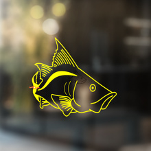 Adesivo murale per finestra e parete in vinile FISH, rimovibile per il bagno #2
_4