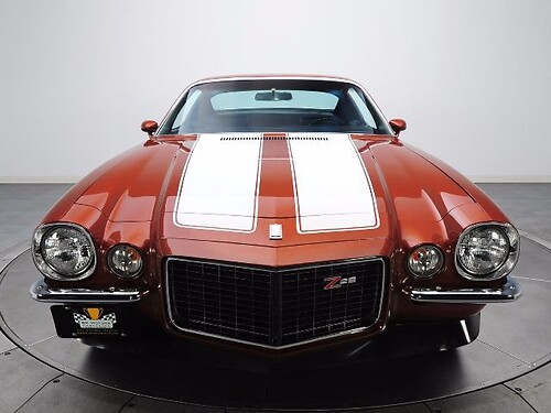 Kit adesivo in vinile con doppie strisce a contorno per cofano e bagagliaio per Chevrolet Camaro Z28 1970-73