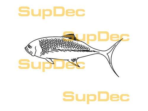 Adesivo murale per finestra da bagno in vinile FISH Arte rimovibile #4
