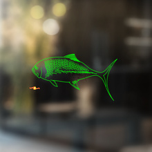 Adesivo Universale in Vinile Caranx Fish_2