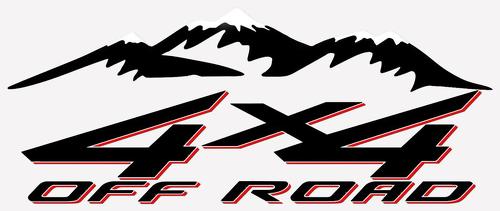 Coppia 4x4 Offroad Mountain Truck Bed Side Decal Fits Chevy Dodge Ford Nissan Toyota 002