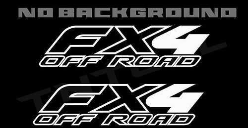 Ford F-150 Fx4 Off Road 1997-2008 Truck Bed Decal Set adesivi in ​​vinile