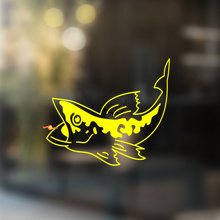 Adesivo Universale in Vinile Pesce Luccio a Bocca Larga_4