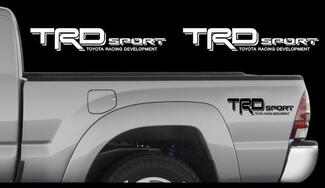 Decalcomanie TRD SPORT Toyota Tacoma Racing Truck Bed Adesivi in ​​vinile X2 2006-2011