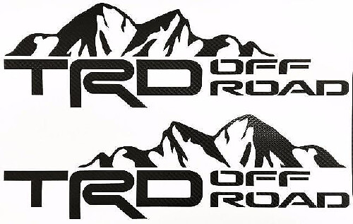 Adesivi in vinile TRD Off Road Mountain Side per Toyota Tacoma Tundra