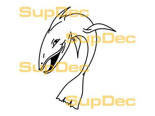 FISH Vinile Arte Parete Finestra Bagno Adesivo Decalcomania rimovibile #7
