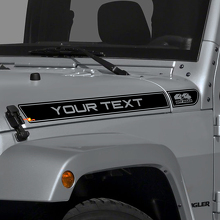 Adesivo Vinile Logo 4x4 Off Road Personalizzato Striscia Cofano per Jeep Wrangler TJ 3