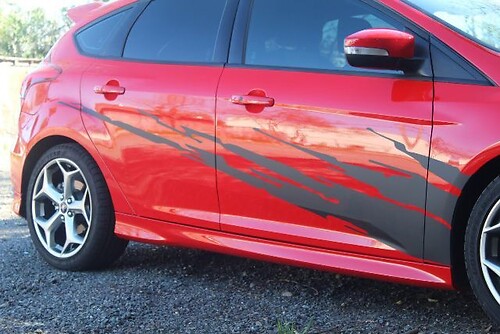 Adesivo in Vinile Laterale Anti Spruzzi di Fango per Musclecar Focus 2012-2017