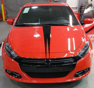 2013-2017 Dodge Dart split adesivo per decalcomanie a strisce sul cofano