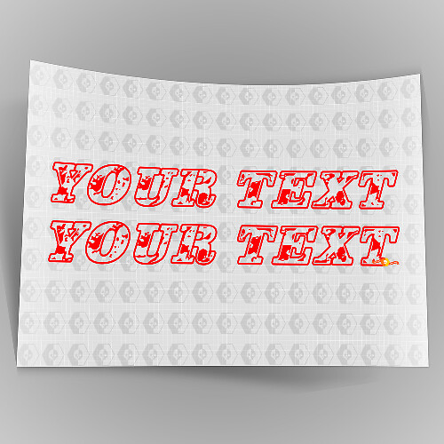 Adesivi in vinile personalizzati stile usurato graffiato per Jeep Wrangler