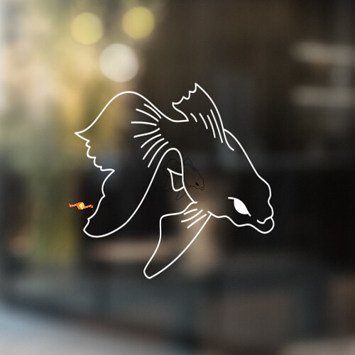 Adesivo in Vinile Universale Fancy Goldfish