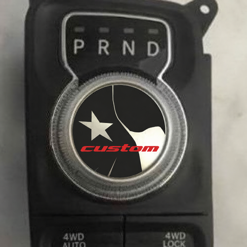 custom Texas Flag Shift Knob Pair Universale Adesivo in vinile per Dodge Ram 1500