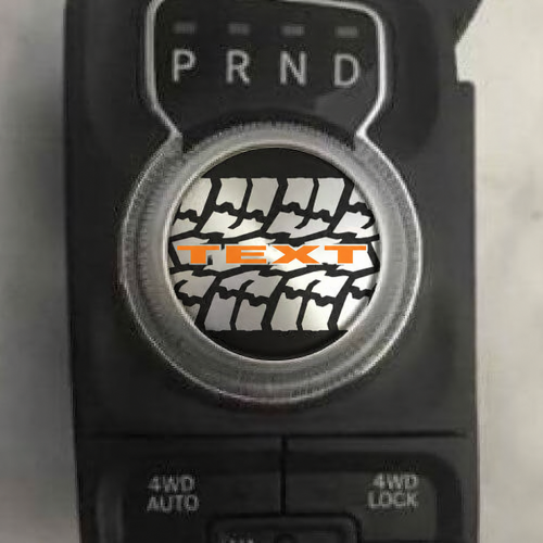 TEXT Pomello Cambio Tracce Pneumatico Adesivo Universale in Vinile per Dodge Ram 1500