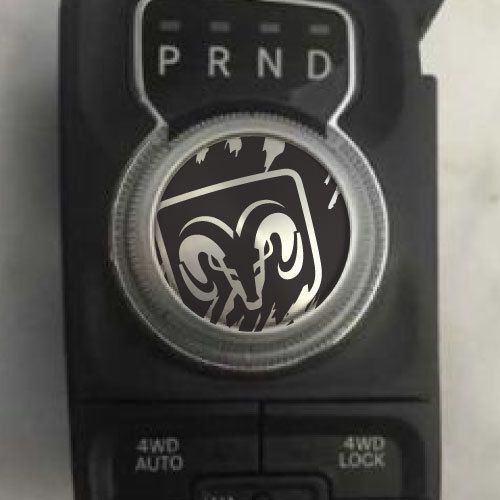 Dodge Ram Logo Grunge Rebel Hemi Shift Knob Decal Sticker Graphic Vinyl Drive