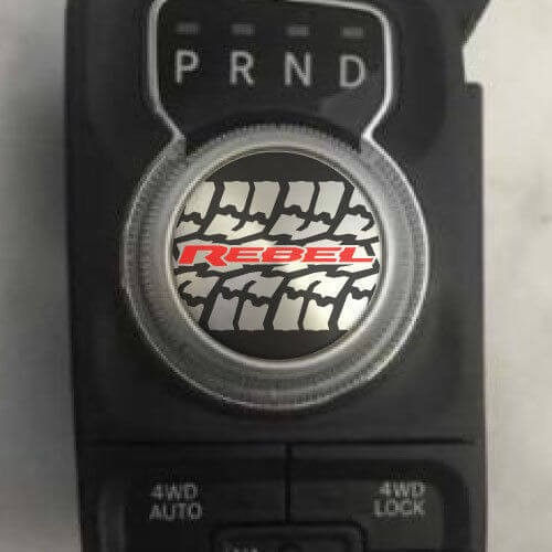 Adesivo in vinile per pomello del cambio Rebel per Dodge Ram