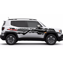 Testo Personalizzato Grafica Tecnica Adesivo Vinile Striscia per Jeep Renegade 3
