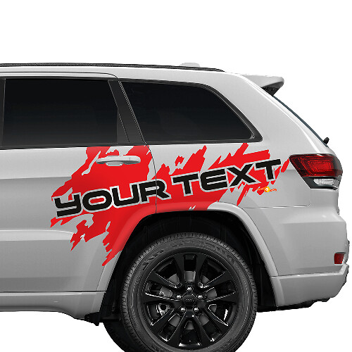 Adesivo in vinile grafico laterale personalizzato per Jeep Cherokee Trailhawk